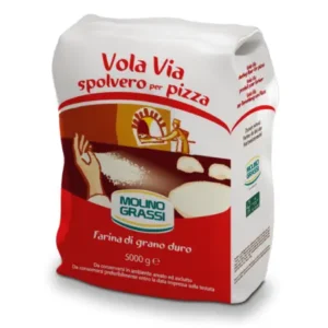 farinha de sêmola para abrir pizza molino grassi vola via 5kg