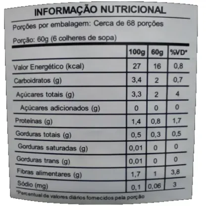 polpa de tomate gustarosso tabela nutricional